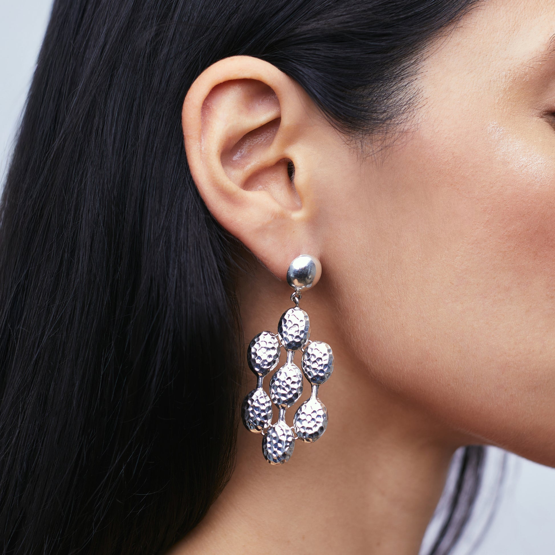 LONG DIAMOND-CUT EARRINGS
