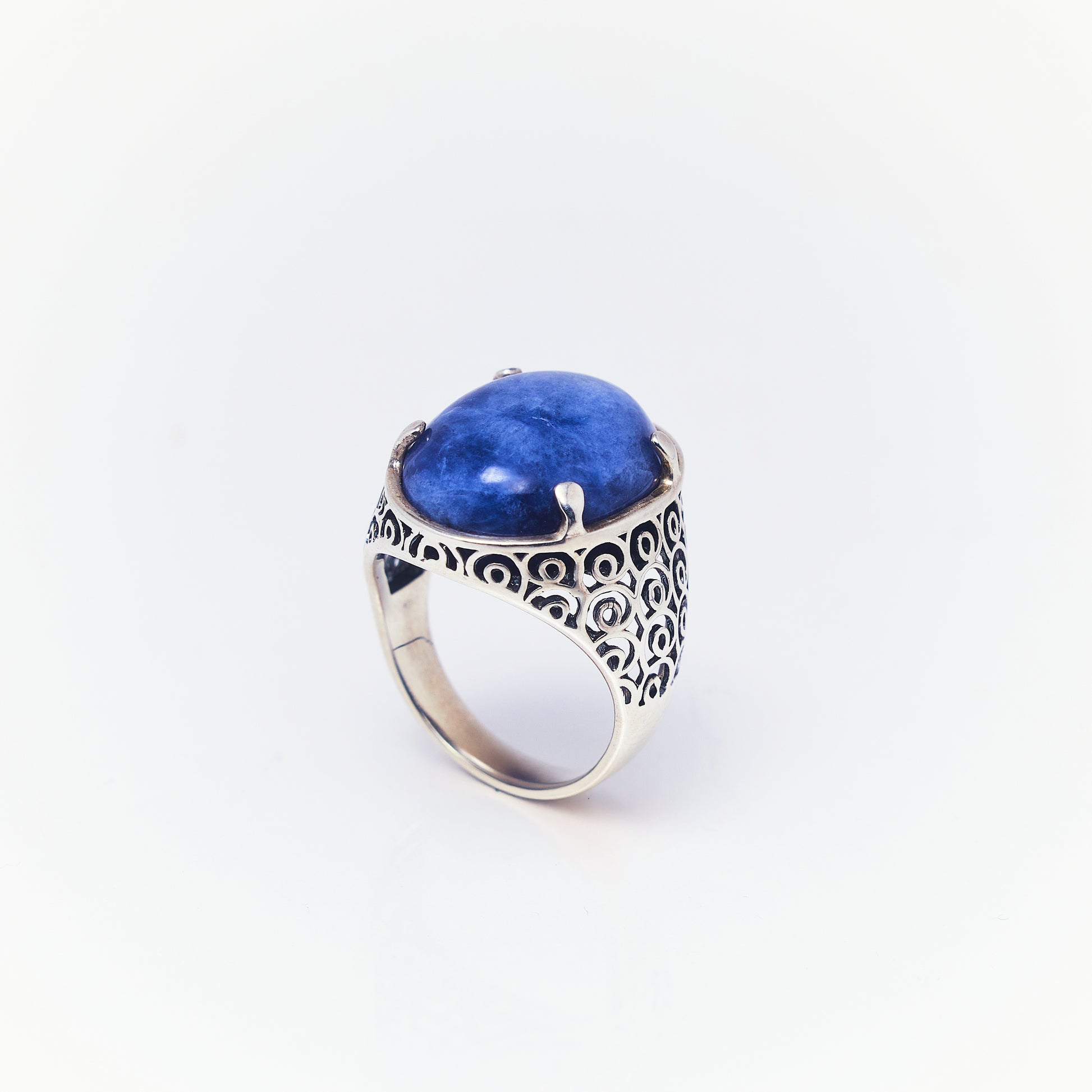 Anillo Con Piedra Lapislázuli - ANDREA