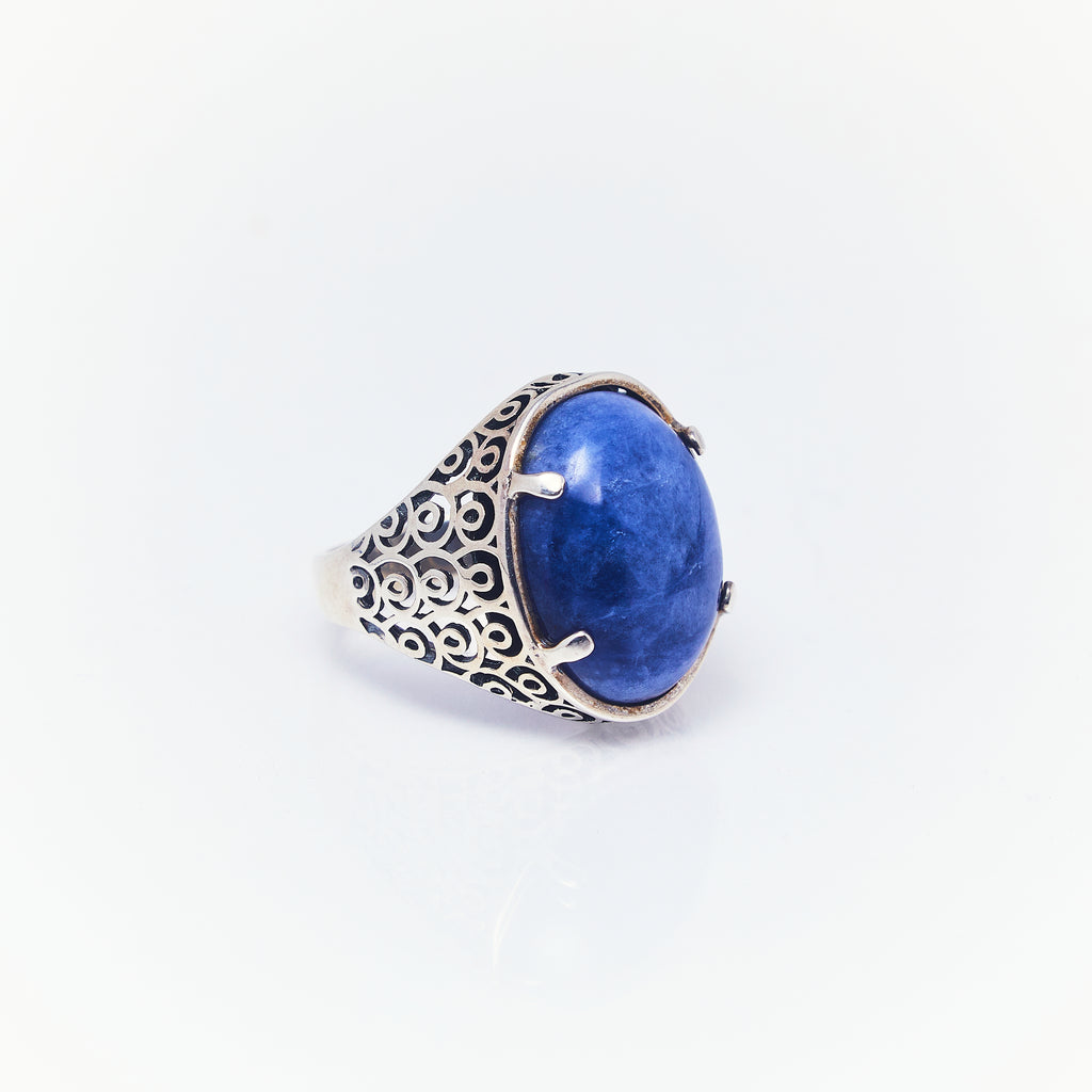 Anillo Con Piedra Lapislázuli 2 - ANDREA