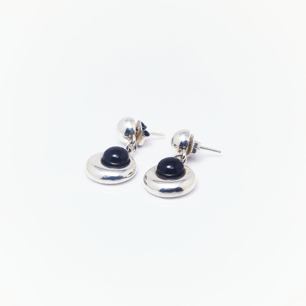 Aretes Onix Cabuchon - ANDREA
