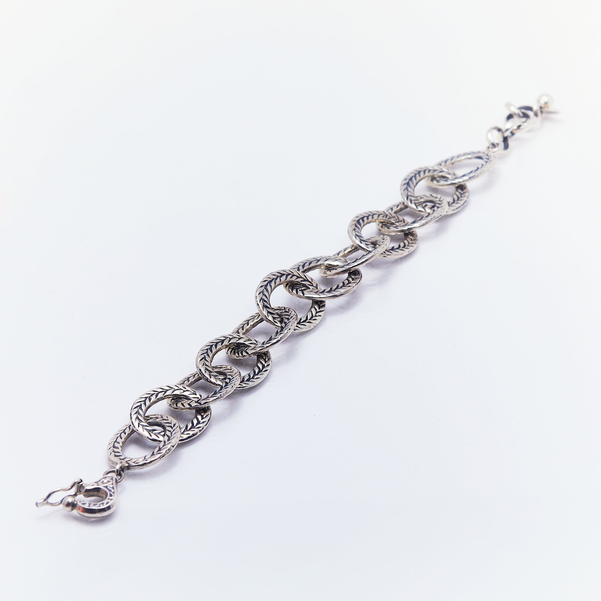 Pulsera De Aro Con Plata Craquelada 2 - ANDREA